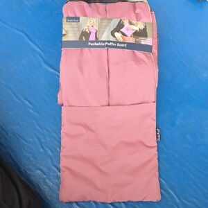 Packable Puffer Scarf - Pink New